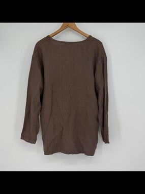 Hot Cotton Brown Linen Top